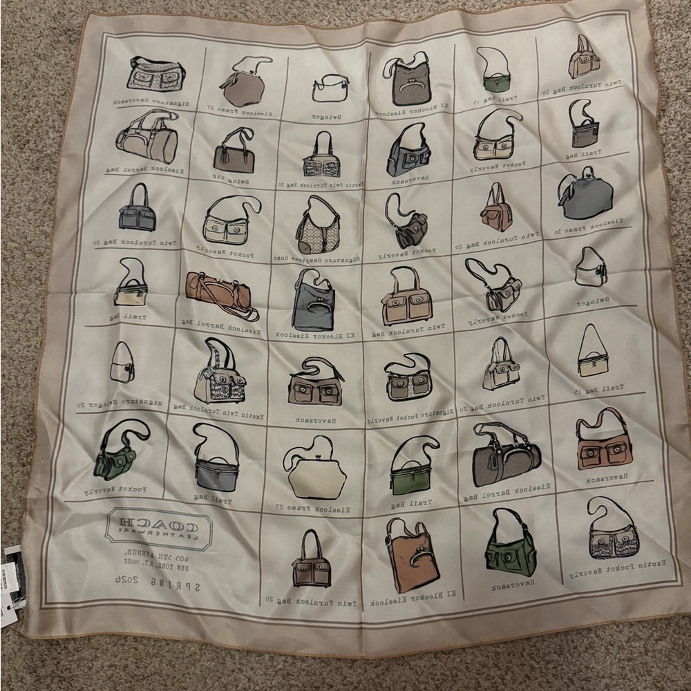 NWT Coach Spring 2026 Catalog Scarf - Picture 7 of 7